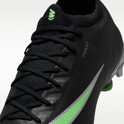 Nike Mercurial Vapor 17 Elite Low-Top-Fußballschuh für weichen Rasen – Schwarz/Schwarz/Illusion Green