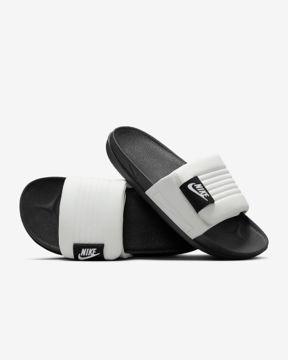 Nike Offcourt Adjust Herren-Slides – Summit White/Schwarz/Summit White