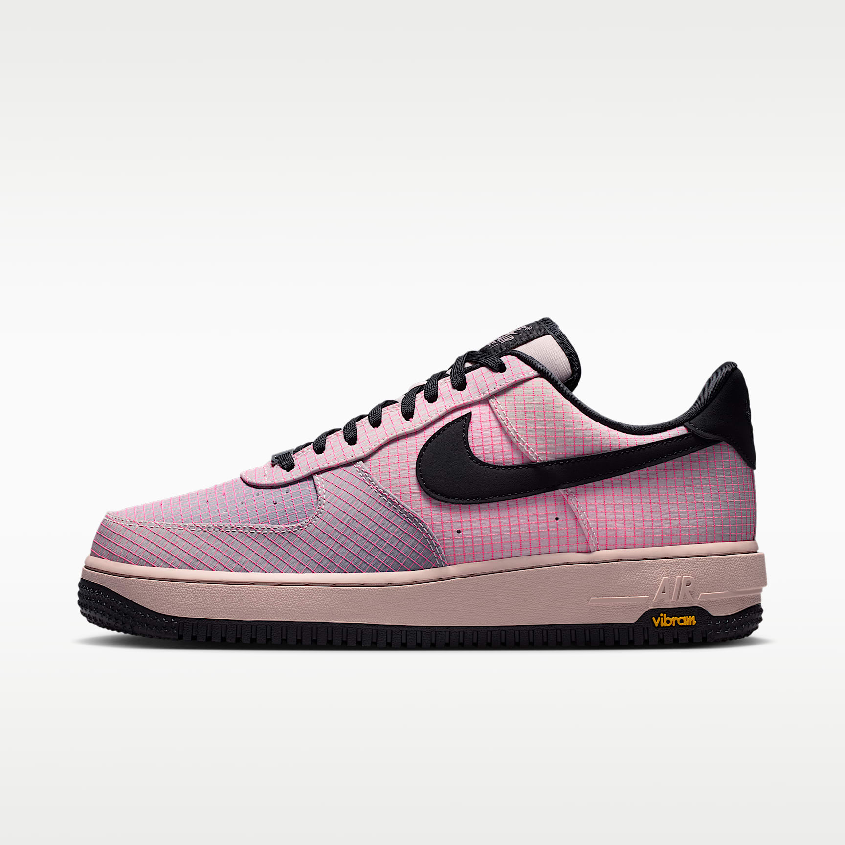 Nike Air Force 1 ’07 LX Vibram Herrenschuhe – Silt Red/Light Violet Ore/Speed Yellow/Schwarz