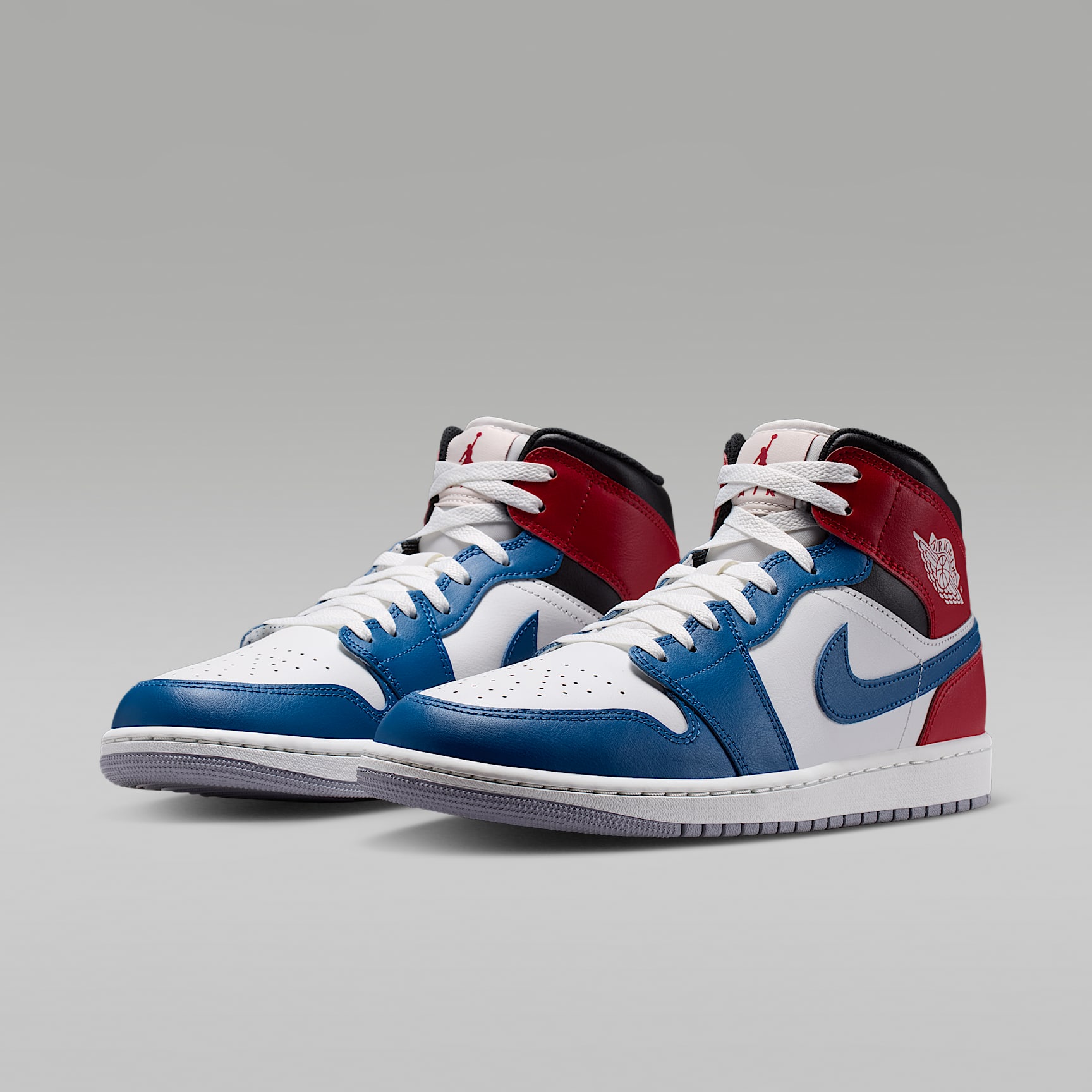 Air Jordan 1 Mid Herrenschuh – True Blue/Varsity Red/Schwarz/Summit White
