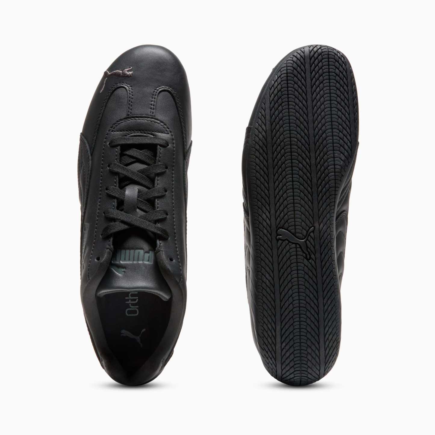 Speedcat Full Leather Sneakers Unisex - PUMA Black-Shadow Gray