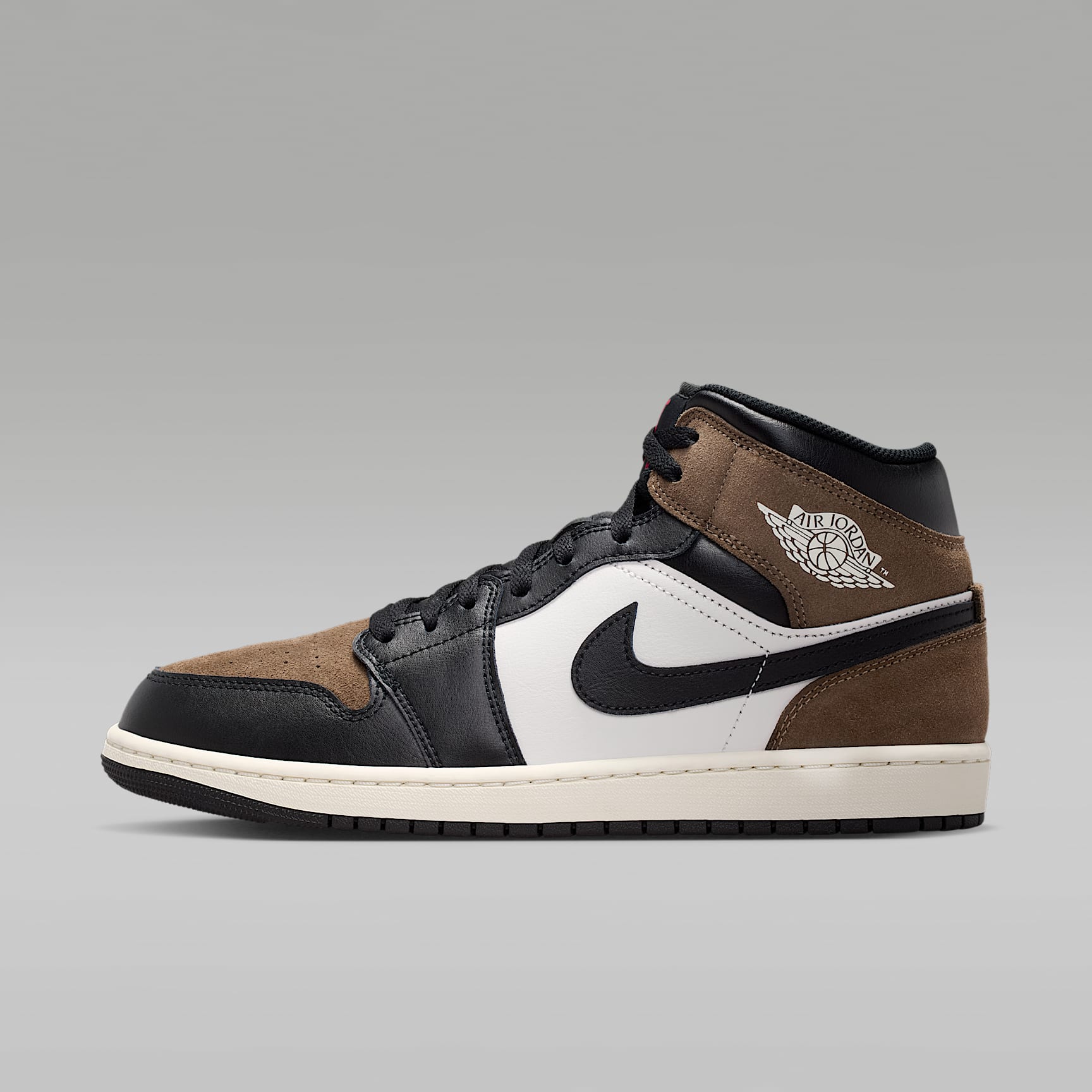 Air Jordan 1 Mid Herrenschuh – Schwarz/Palomino/University Red/Phantom