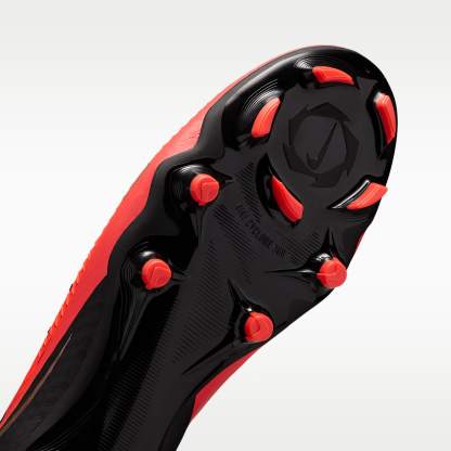 Nike Phantom 6 High Academy Fußballschuh für verschiedene Böden – Bright Crimson/Schwarz/Blur