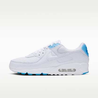 Nike Air Max 90 Schuh (Herren) – Weiß/Aurora Blue/Weiß