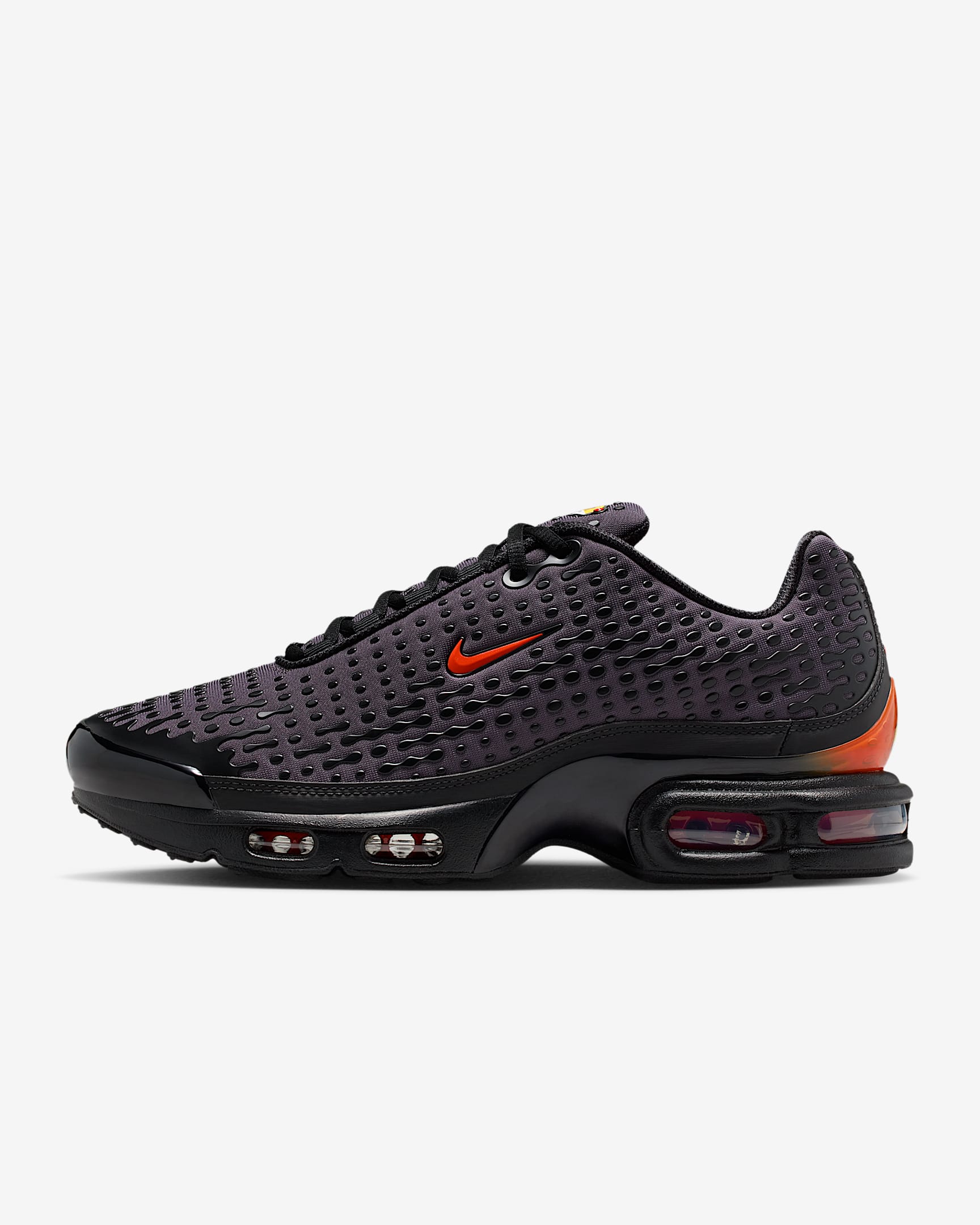 Nike Air Max Plus VII Schuh (Herren) – Schwarz/Medium Ash/Bright Crimson/Dark Copper