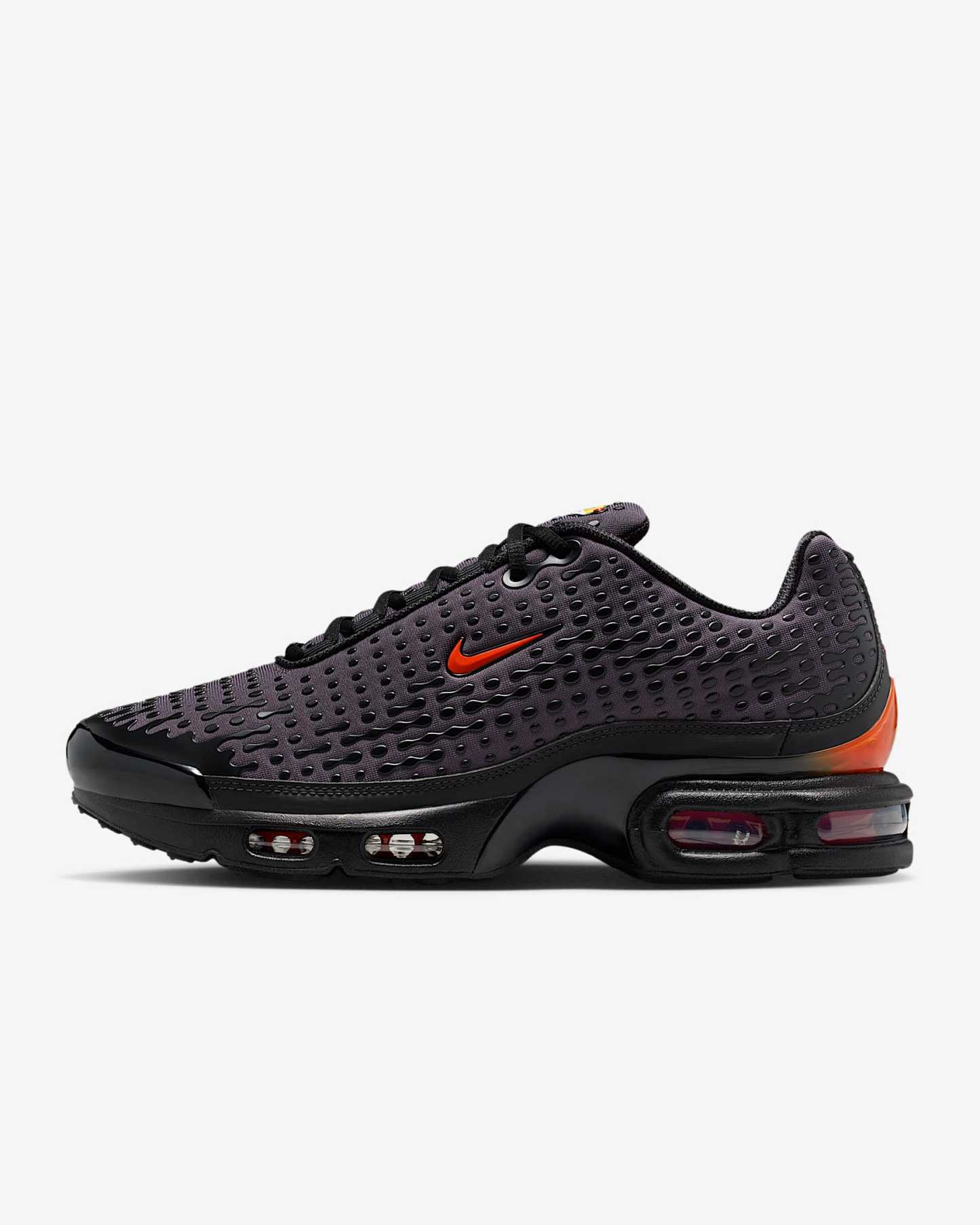 Nike Air Max Plus VII Schuh (Herren) – Schwarz/Medium Ash/Bright Crimson/Dark Copper