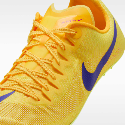 Nike Zoom Ja Fly 4 Laufspikes für Sprints – Citron Pulse/Volt Ice/University Gold/Indigo Burst