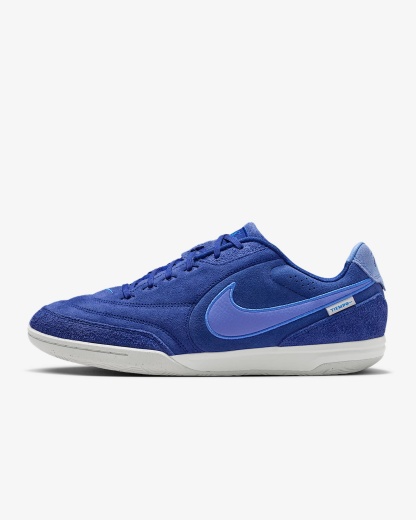 Nike Tiempo Streetgato PRM Low-Top-Fußballschuh für Hallen- und Hartplätze – Deep Royal Blue/Blue Crystal/Polar