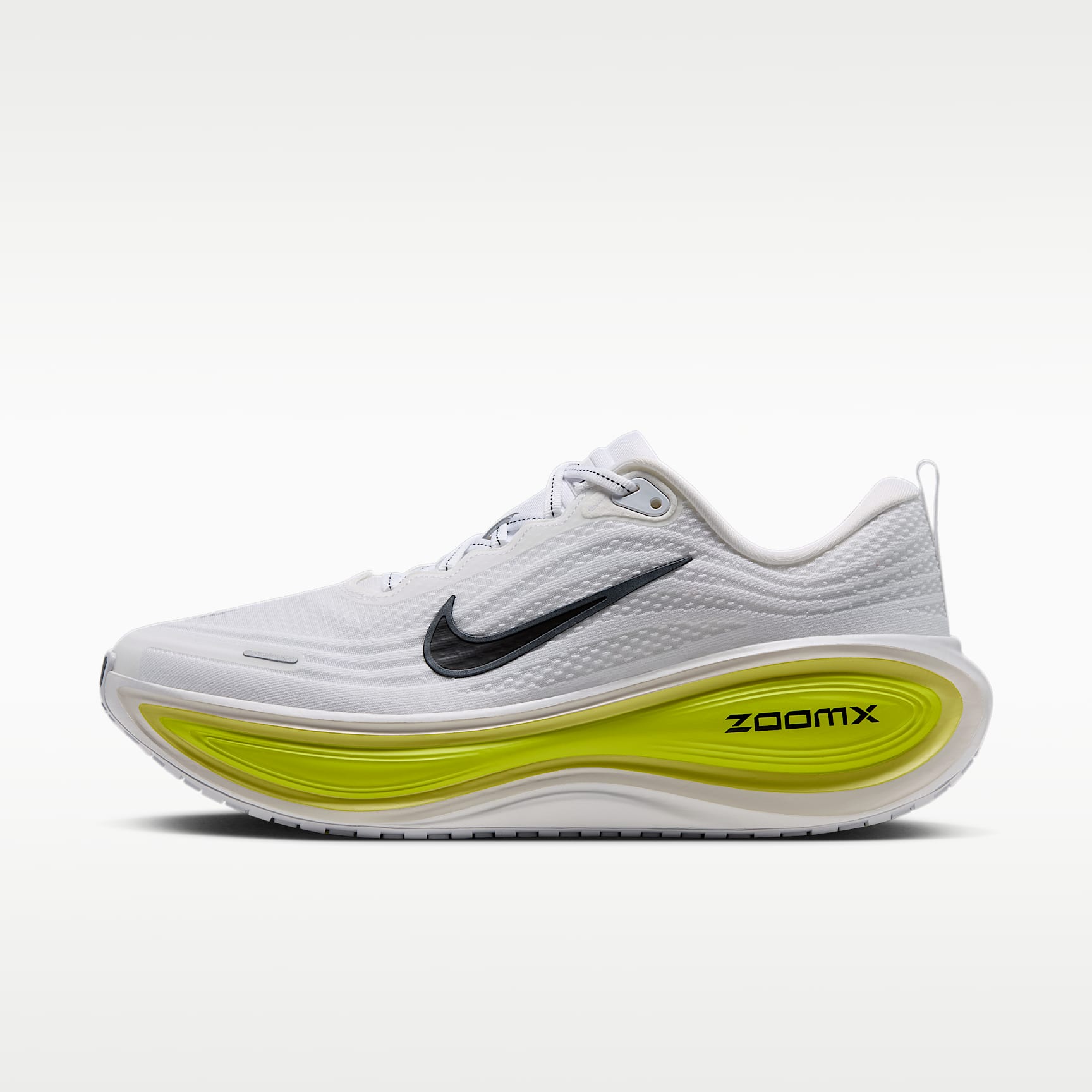 Nike Vomero Plus Straßenlaufschuh (Herren) – Weiß/Lemon Venom/Electric Yellow/Schwarz