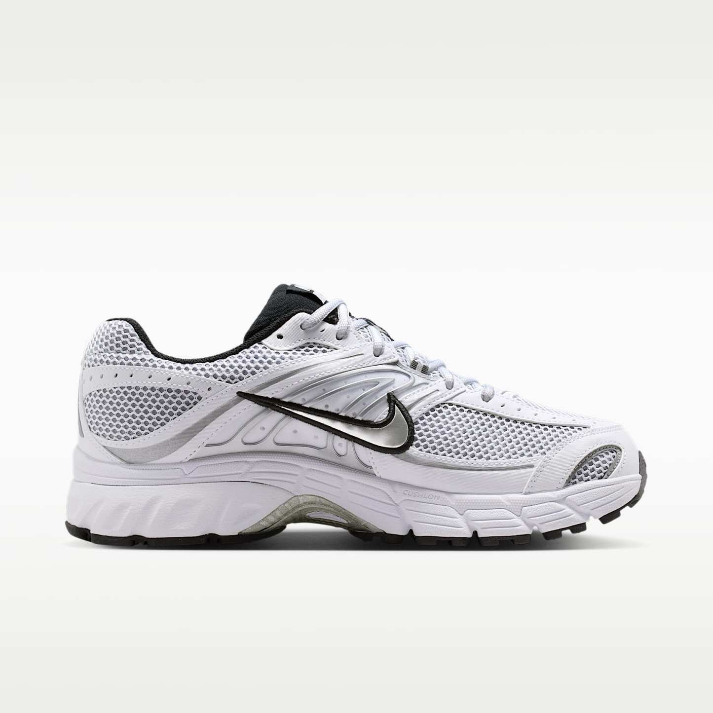 Nike Air Max Moto 2K Schuh (Herren) – Weiß/Schwarz/Wolf Grey/Metallic Silver