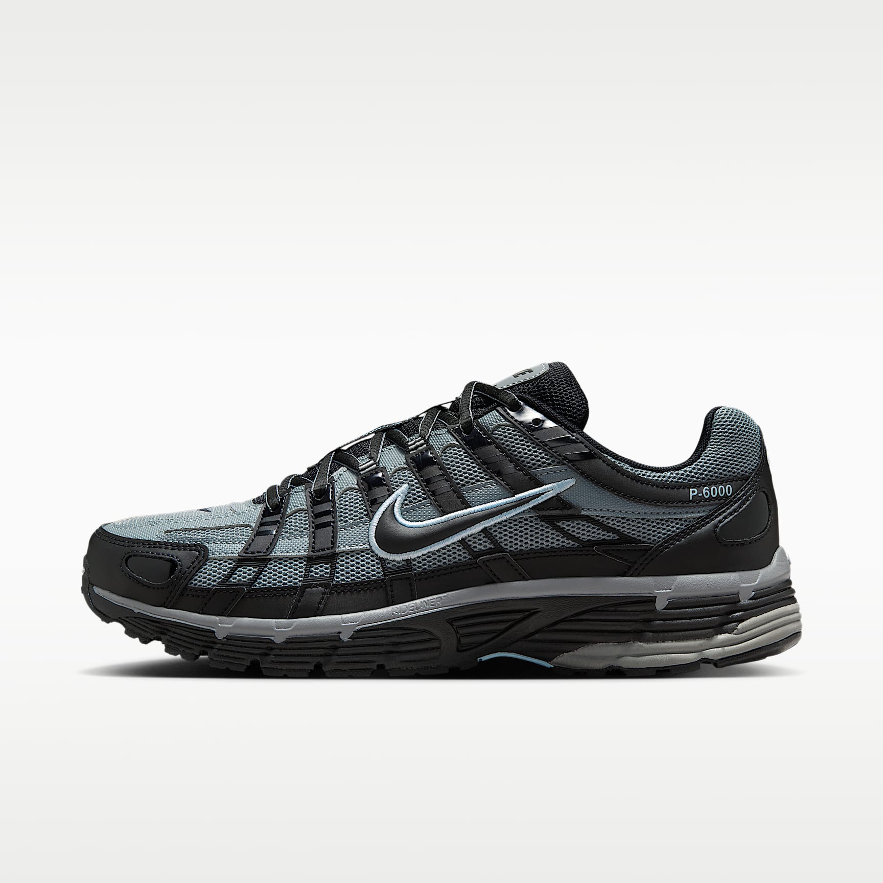 Nike P-6000 Tech Schuh für Herren – Schwarz/Cool Grey/Celestine Blue/Schwarz