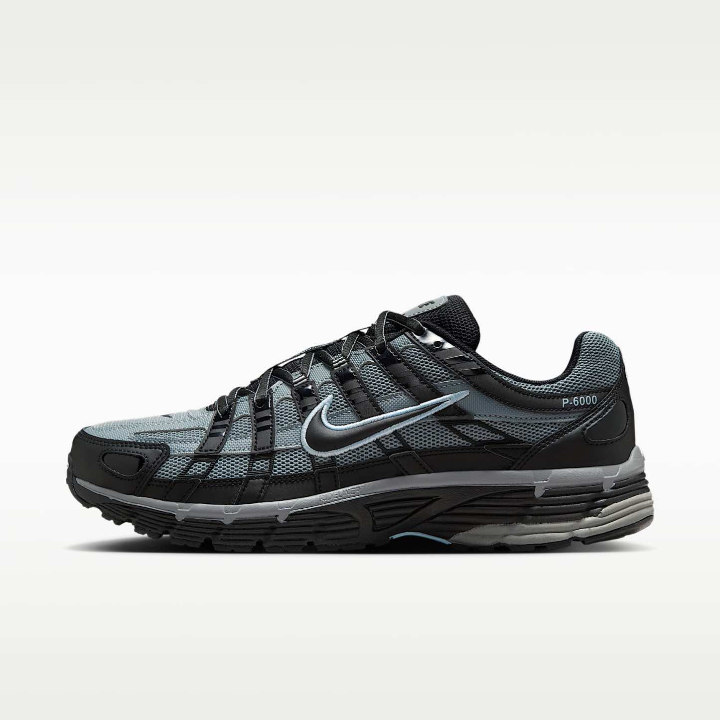 Nike P-6000 Tech Schuh für Herren – Schwarz/Cool Grey/Celestine Blue/Schwarz