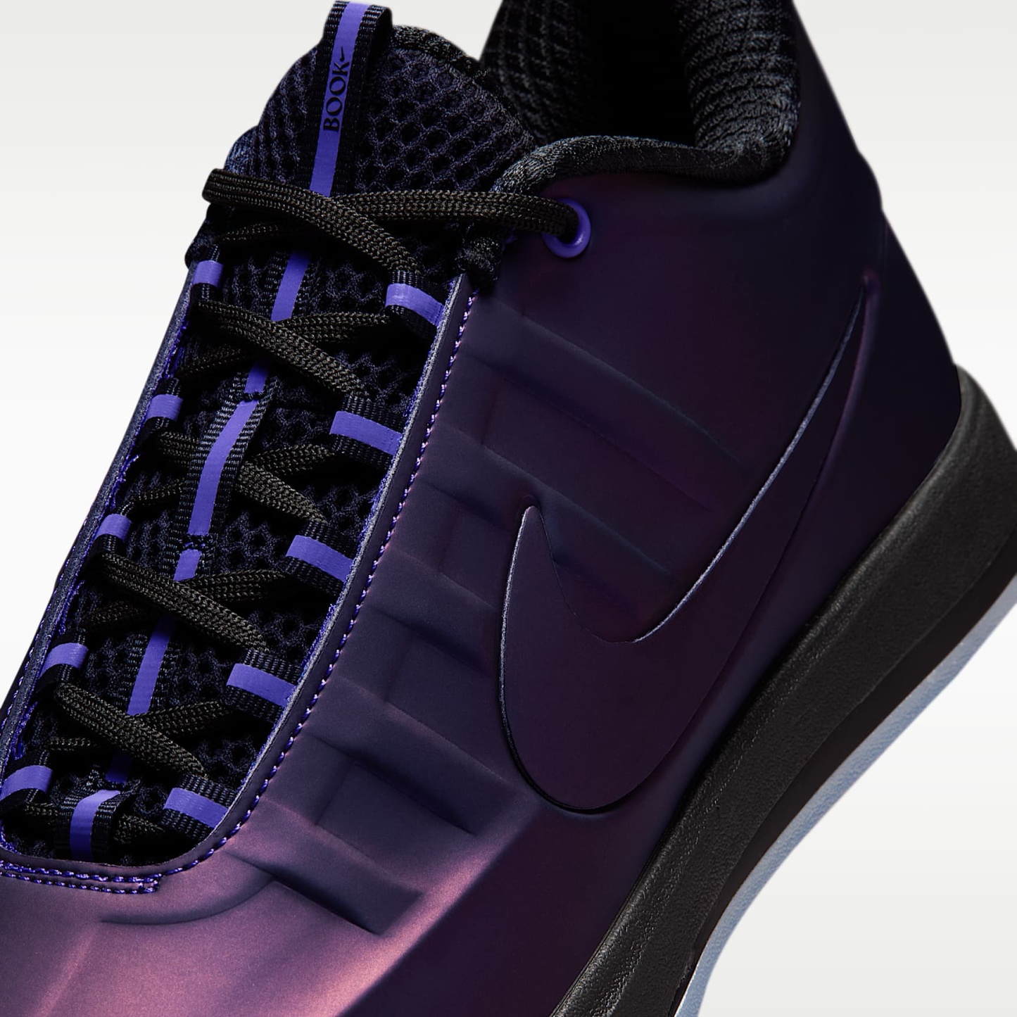 Book 2 PRM "Eggplant Foamposite" Basketballschuh – Varsity Purple/Varsity Purple/Schwarz