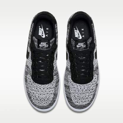 Nike Air Force 1 Flyknit 2.0 Schuh – Schwarz/Schwarz/Weiß/Pure Platinum