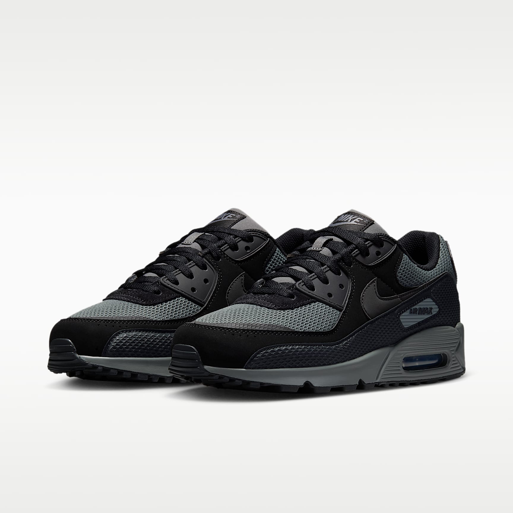 Nike Air Max 90 Premium Schuh (Herren) – Schwarz/Iron Grey/Cool Grey/Schwarz