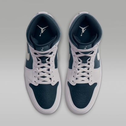Air Jordan 1 Mid Herrenschuh – Light Orewood Brown/Midnight Spruce/Weiß/Pale Ivory