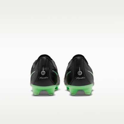 Nike Tiempo Maestro Academy Low Top Fußballschuh für verschiedene Böden – Schwarz/Schwarz/Illusion Green