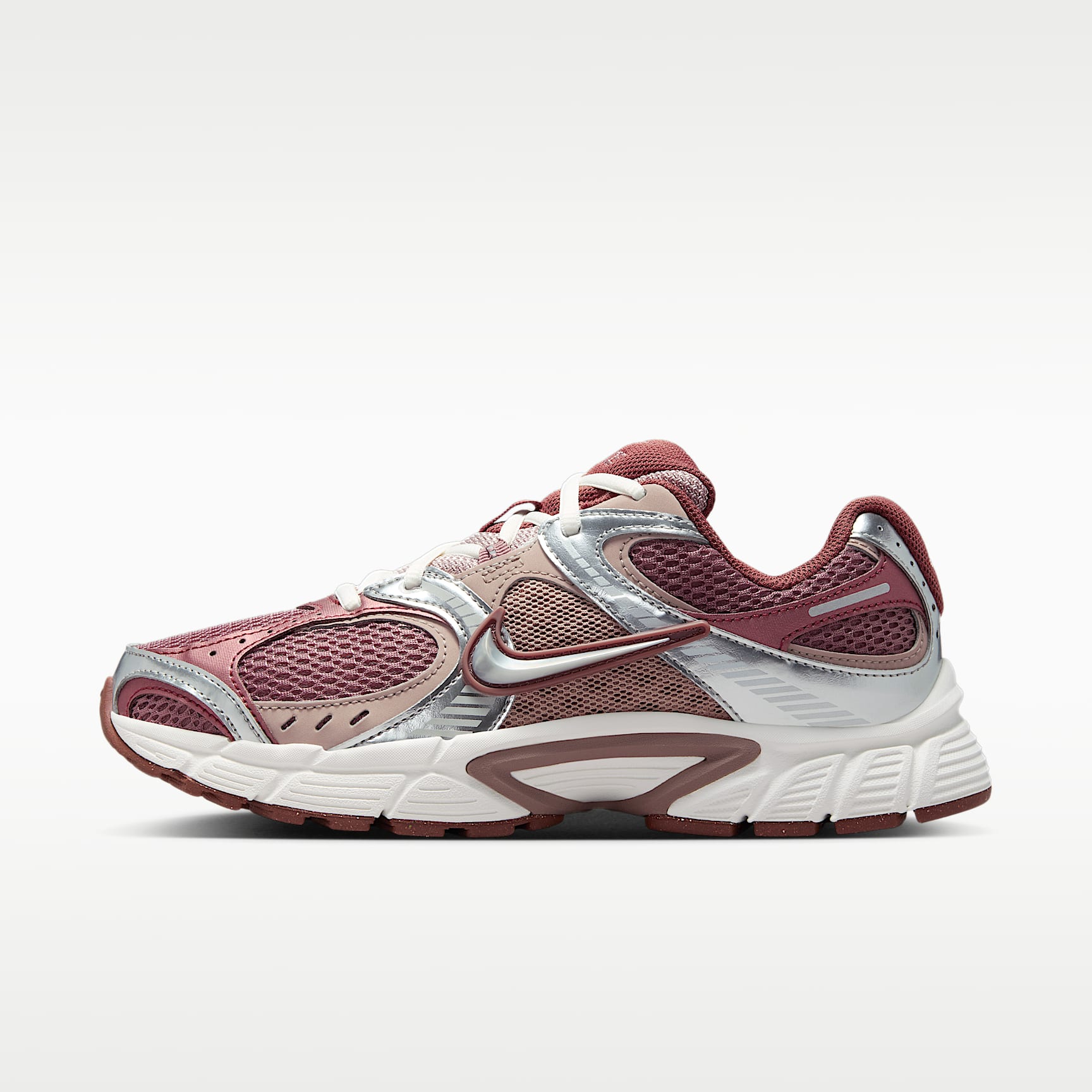 Nike V5 RNR Schuh mit reflektierenden Akzenten (Damen) – Smokey Mauve/Red Sepia/Malt/Metallic Silver