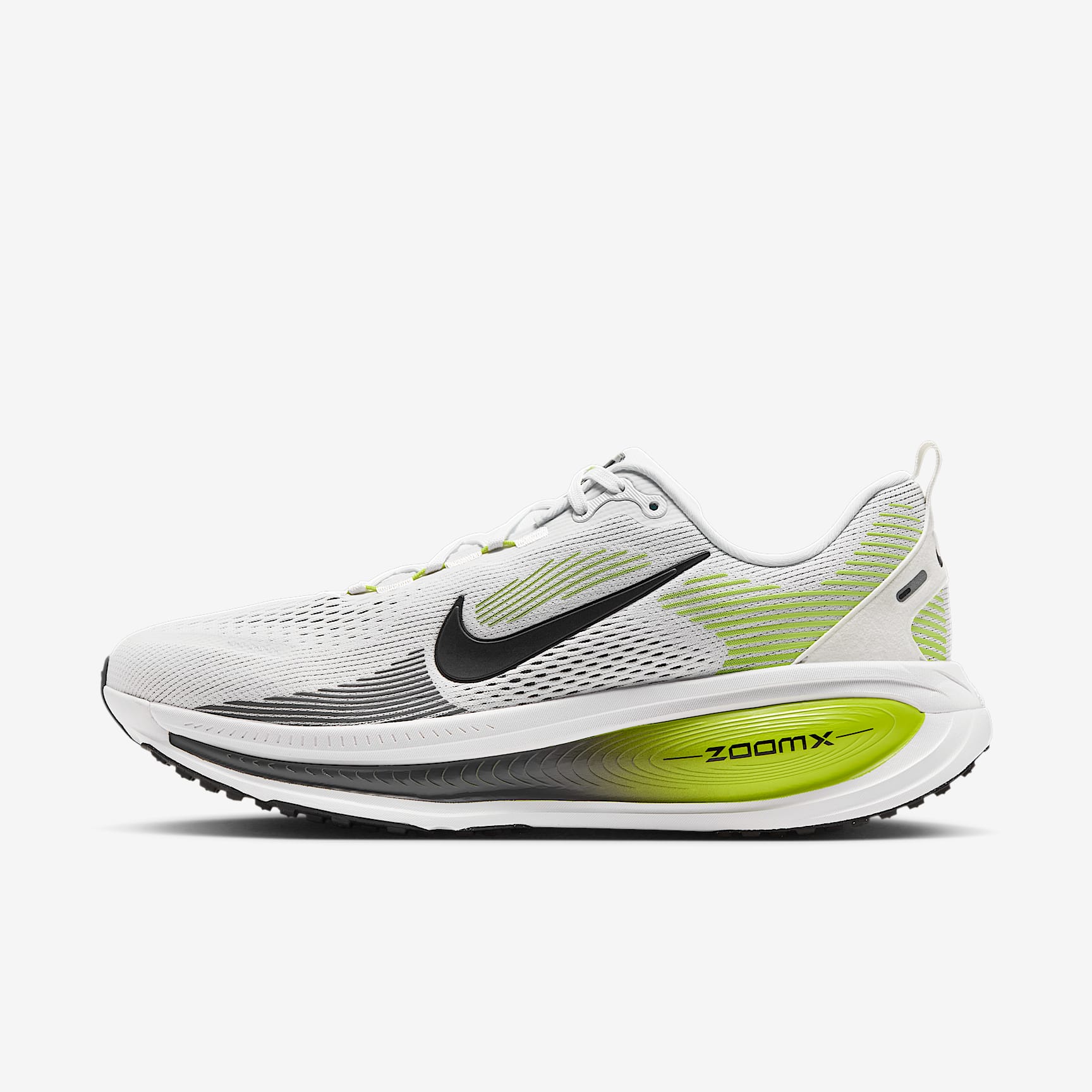 Nike Vomero 18 Straßenlaufschuh (Herren) – Weiß/Lemon Venom/Dark Grey/Schwarz