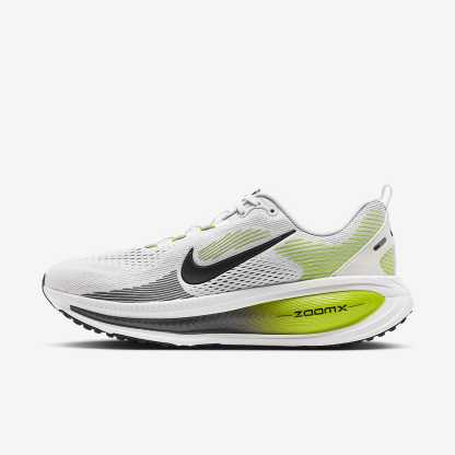 Nike Vomero 18 Straßenlaufschuh (Herren) – Weiß/Lemon Venom/Dark Grey/Schwarz
