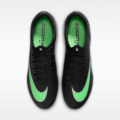 Nike Mercurial Superfly 11 Elite Low-Top-Fußballschuh für normalen Rasen – Schwarz/Schwarz/Illusion Green