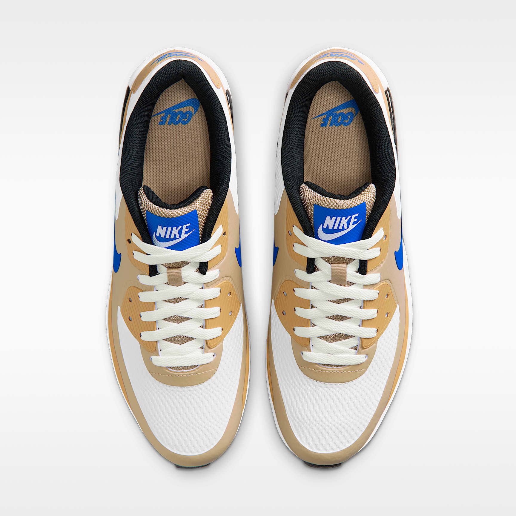 Nike Air Max 90 G Golfschuh – Weiß/Linen/Game Royal