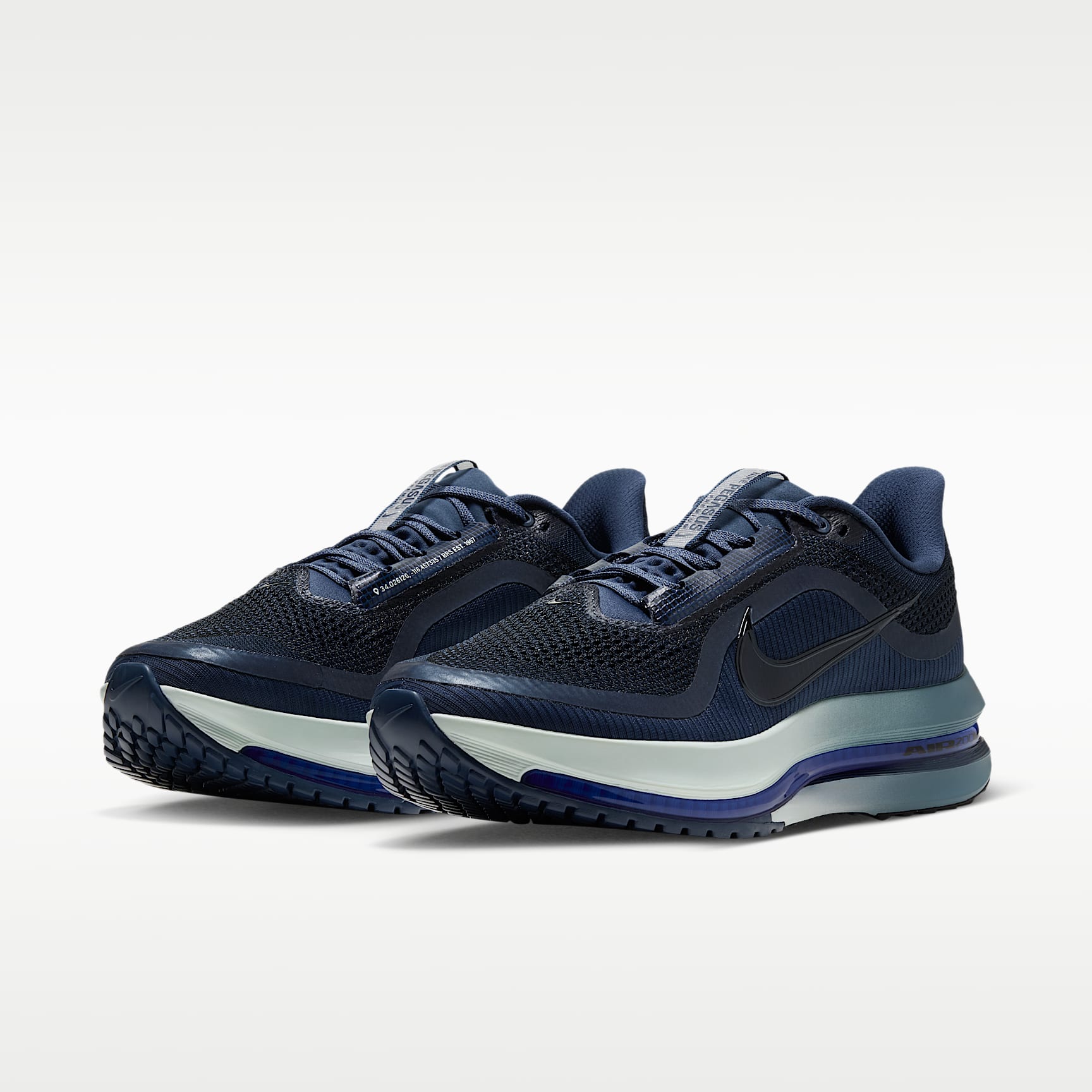Nike Pegasus Premium Straßenlaufschuh (Herren) – Smokey Blue/Dark Slate/Racer Blue/Schwarz