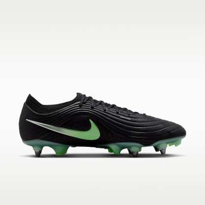 Nike Tiempo Maestro Elite Low Top Fußballschuh für weichen Rasen – Schwarz/Schwarz/Illusion Green