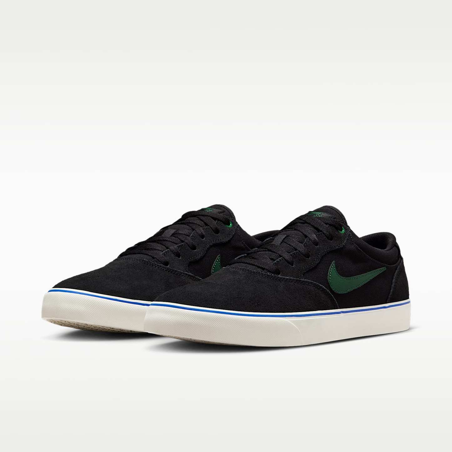 Nike SB Chron 2 Skateboardschuh – Schwarz/Sail/Racer Blue/Fir