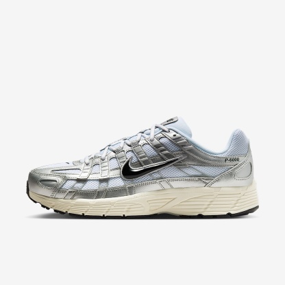 Nike P-6000 Schuh – Weiß/Metallic Silver/Flat Silver/Schwarz