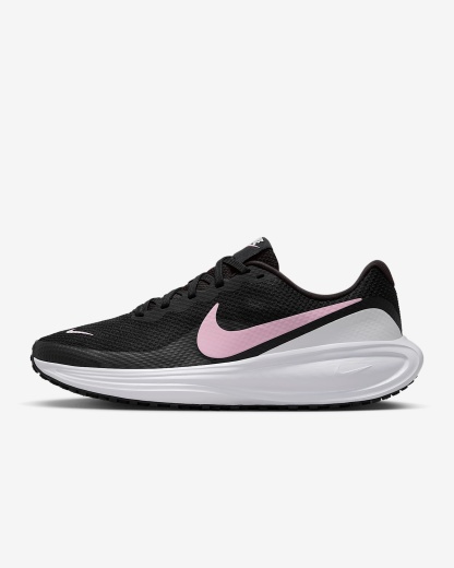 Nike Revolution 8 Straßenlaufschuh (Damen) – Schwarz/Weiß/Anthracite/Pink Foam