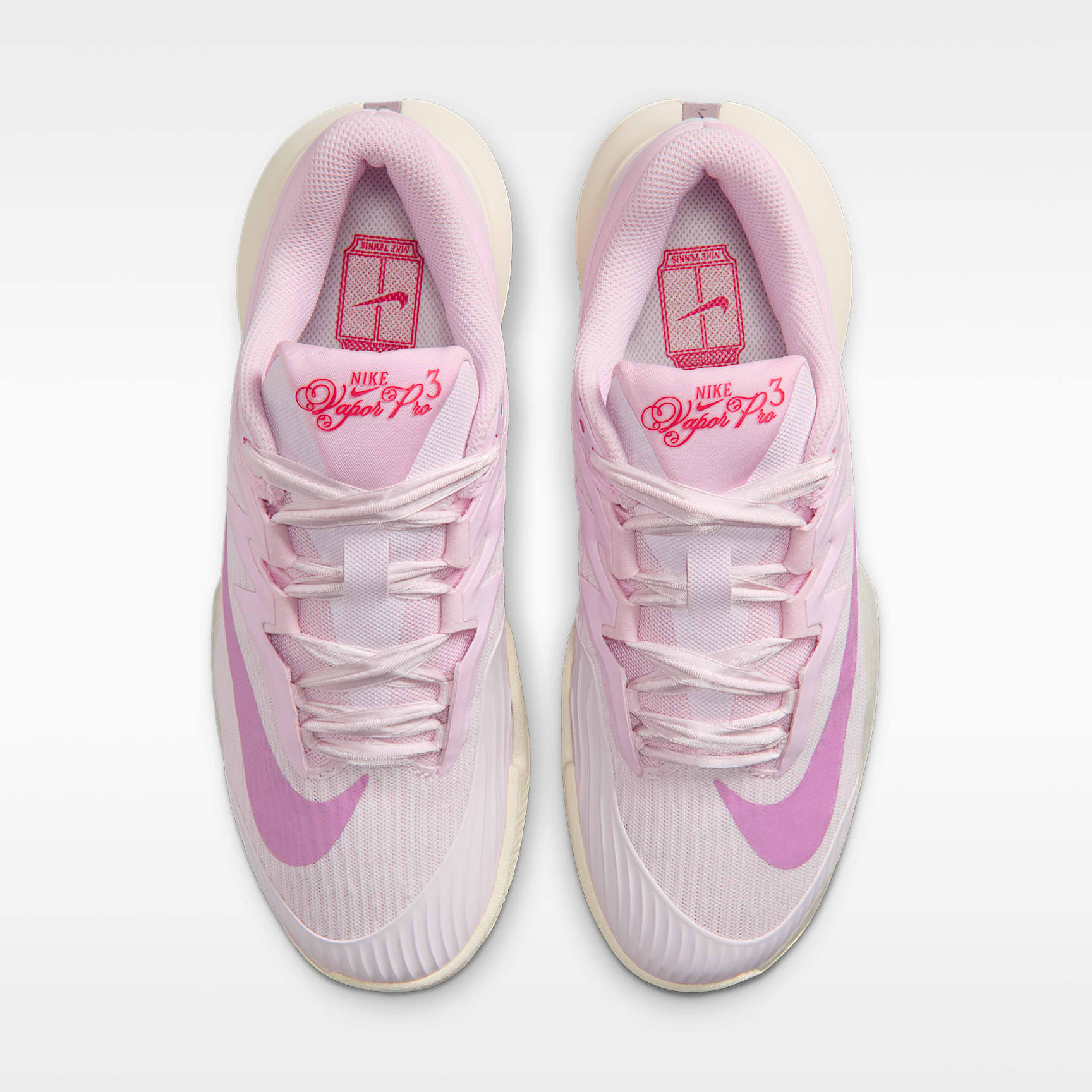 Nike Vapor Pro 3 Premium Tennisschuh für Clay Courts (Damen) – Pearl Pink/Pink Foam/Chalk/Light Magenta
