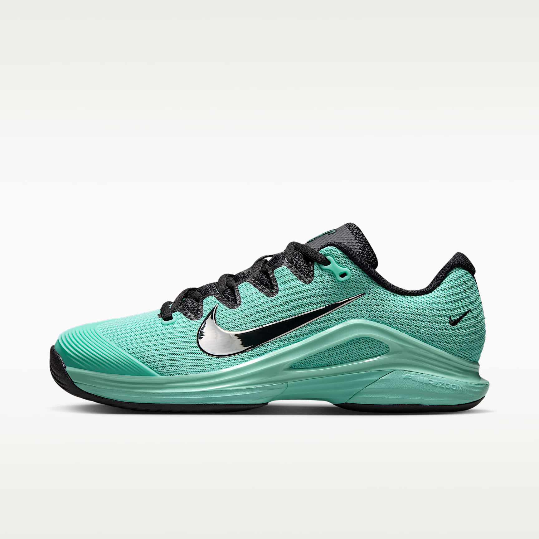 Nike Vapor 12 PRM Tennisschuh für Hartplätze (Damen) – Mint/Schwarz/Metallic Silver