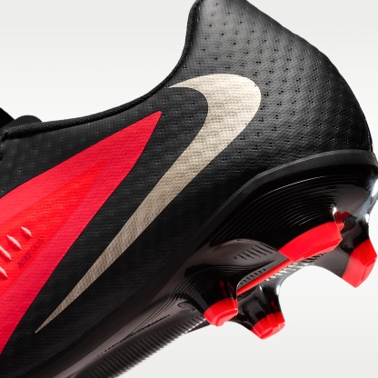 Nike Phantom 6 Low Academy Fußballschuh für verschiedene Böden – Bright Crimson/Schwarz/Blur