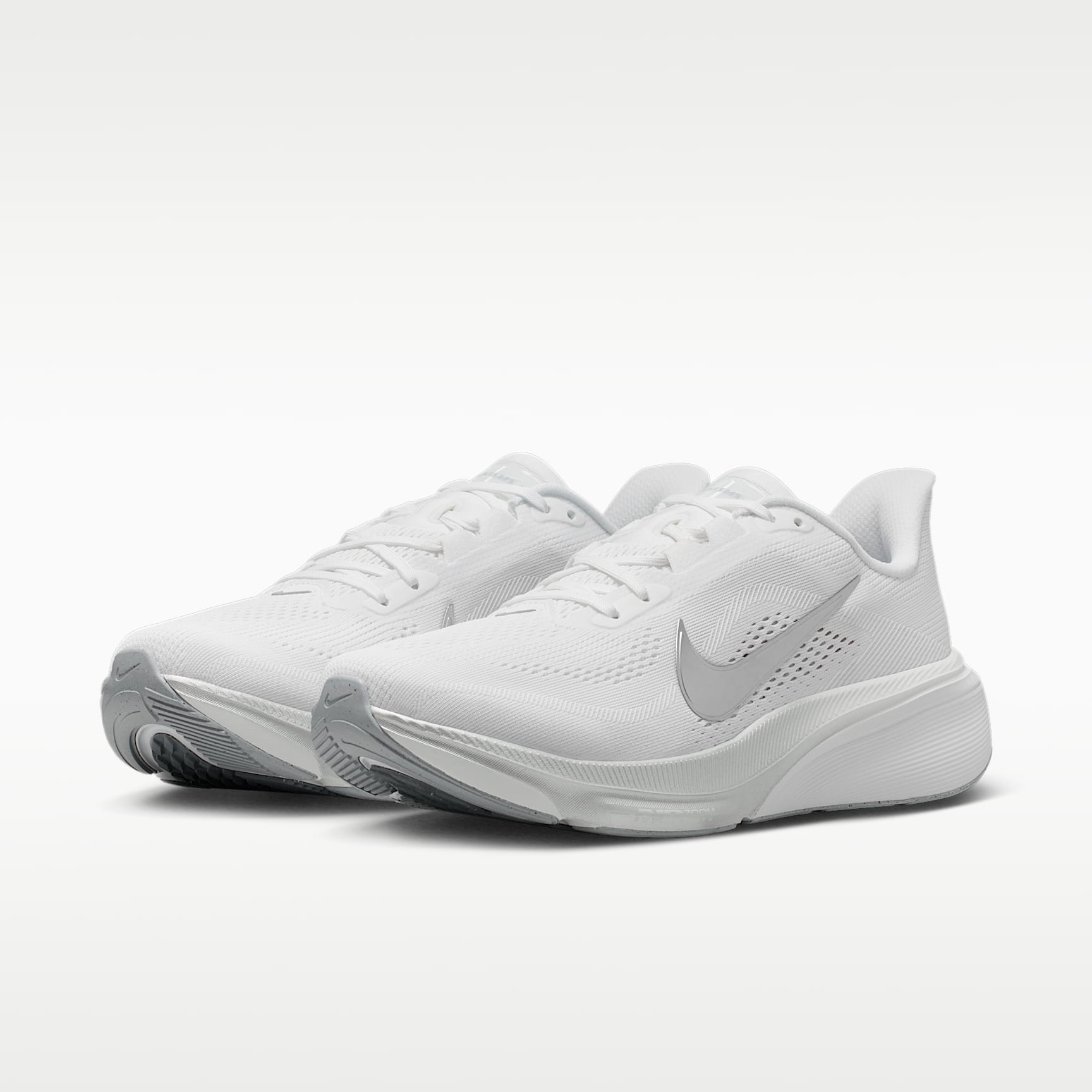 Nike Pegasus 42 Straßenlaufschuh (Damen) – Weiß/Wolf Grey/Cool Grey/Metallic Silver