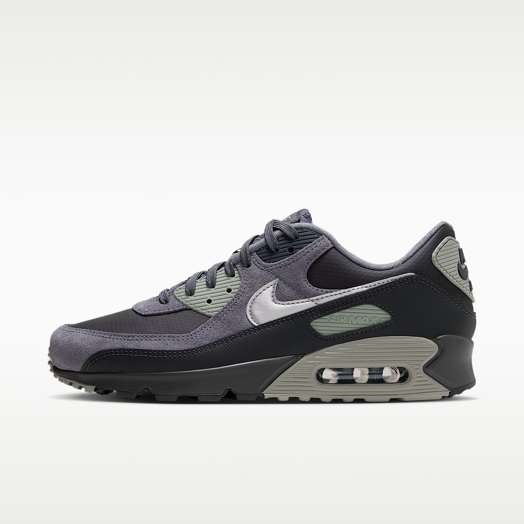 Nike Air Max 90 Schuh (Herren) – Iron Grey/Anthracite/Cool Grey/Metallic Silver
