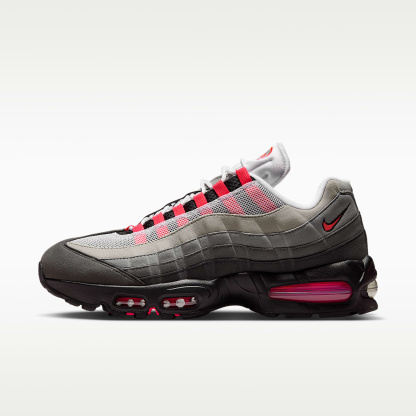 Nike Air Max 95 Big Bubble Schuh (Herren) – Schwarz/Medium Ash/Dark Pewter/Solar Red