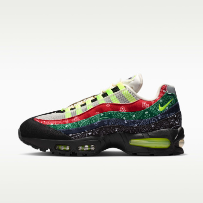 Nike Air Max 95 Big Bubble Schuh (Herren) – Sail/University Red/Sport Green/Volt