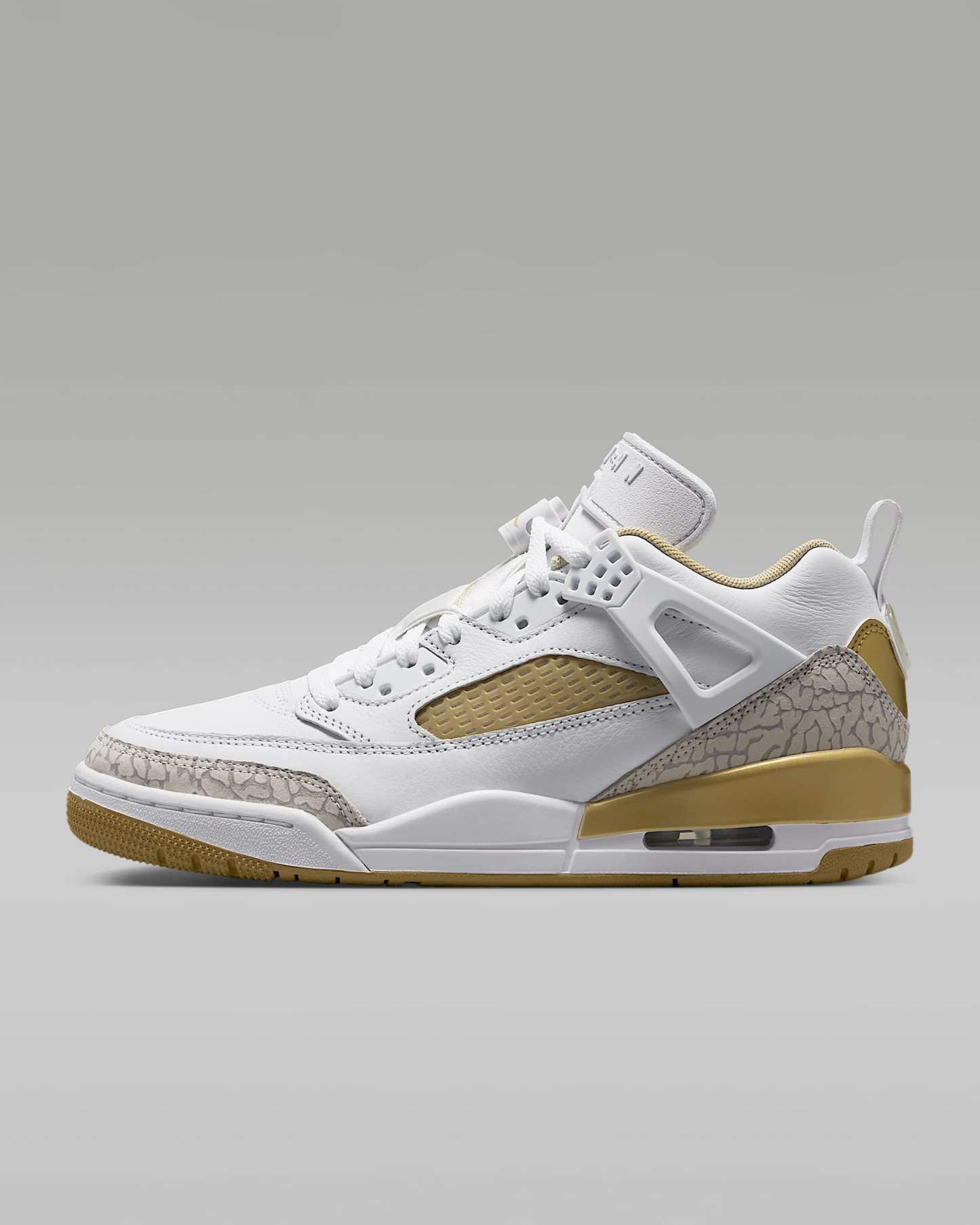 Jordan Spizike Low Schuh (Damen) – Weiß/Neutral Grey/Team Gold/Metallic Gold