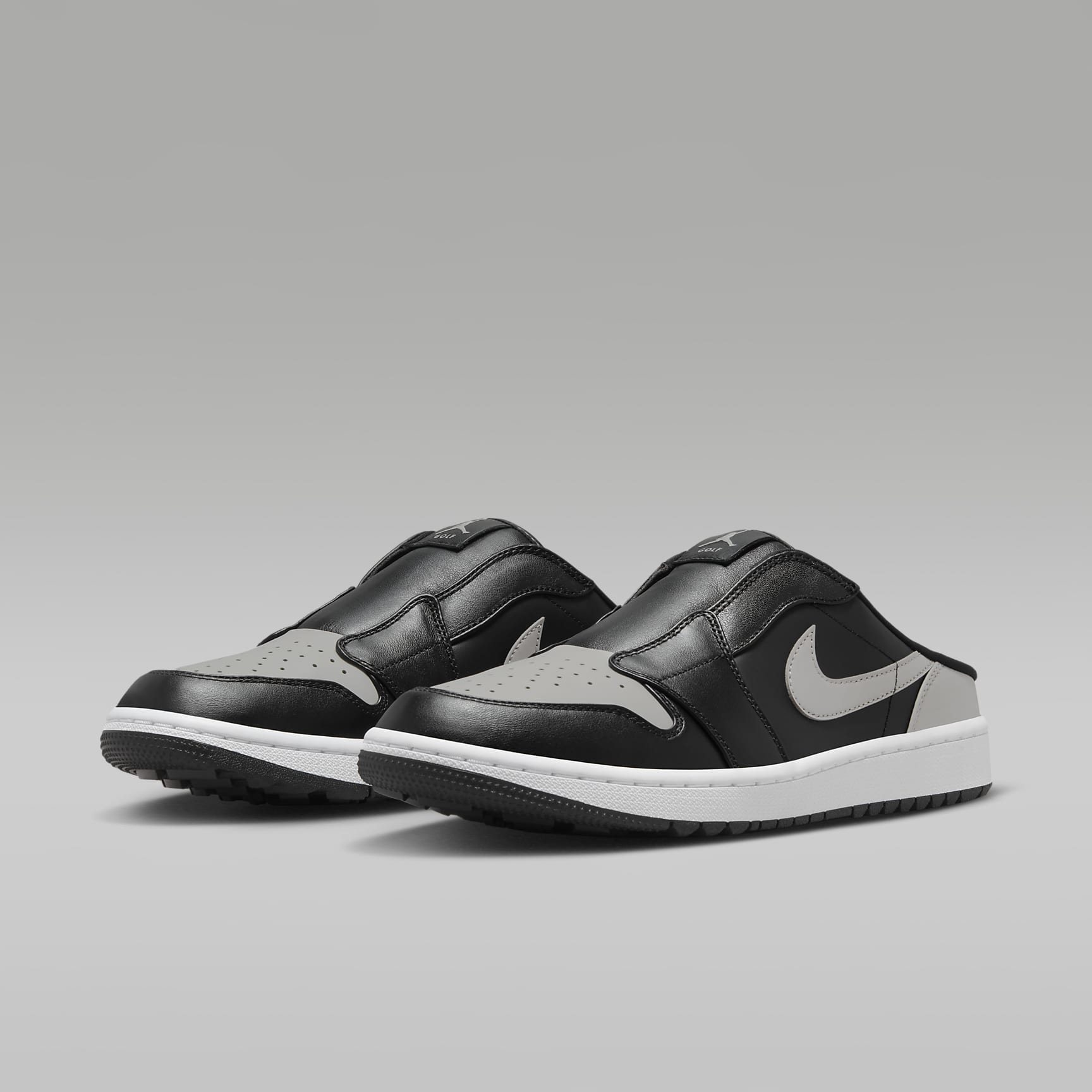 Air Jordan Mule Golfschuh – Schwarz/Weiß/Medium Grey