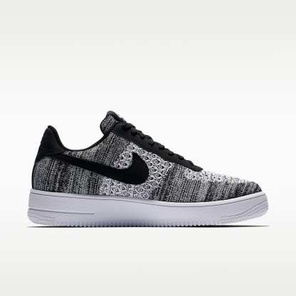 Nike Air Force 1 Flyknit 2.0 Schuh – Schwarz/Schwarz/Weiß/Pure Platinum