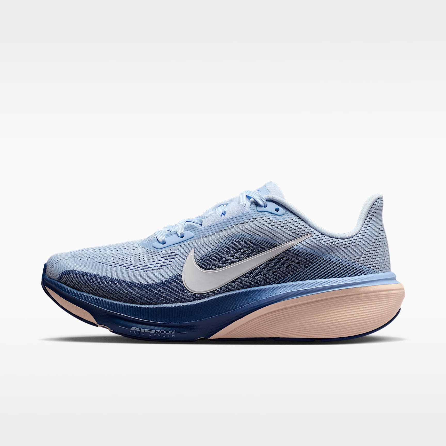 Nike Pegasus 42 Straßenlaufschuh (Damen) – Hydrogen Blue/Mystic Navy/Aluminum/Weiß