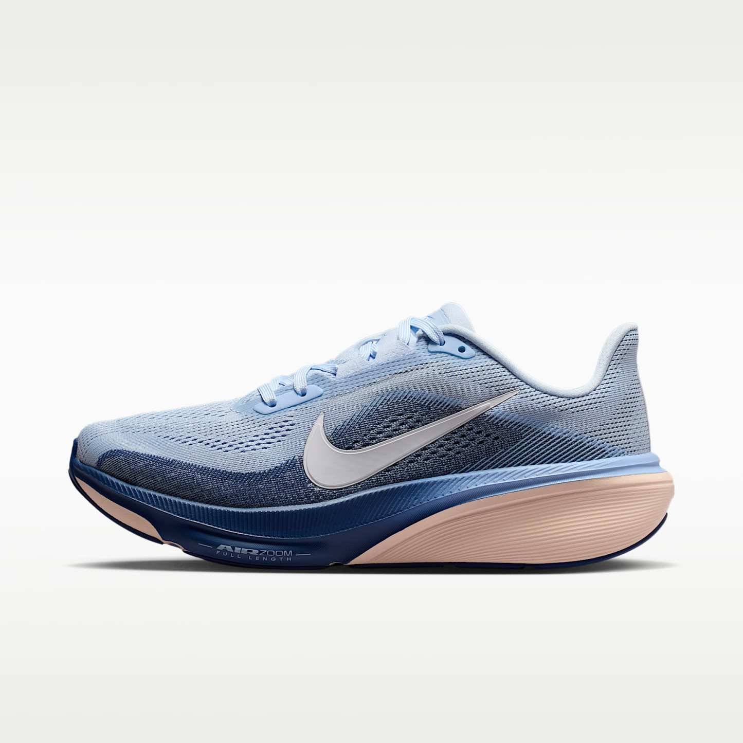 Nike Pegasus 42 Straßenlaufschuh (Damen) – Hydrogen Blue/Mystic Navy/Aluminum/Weiß