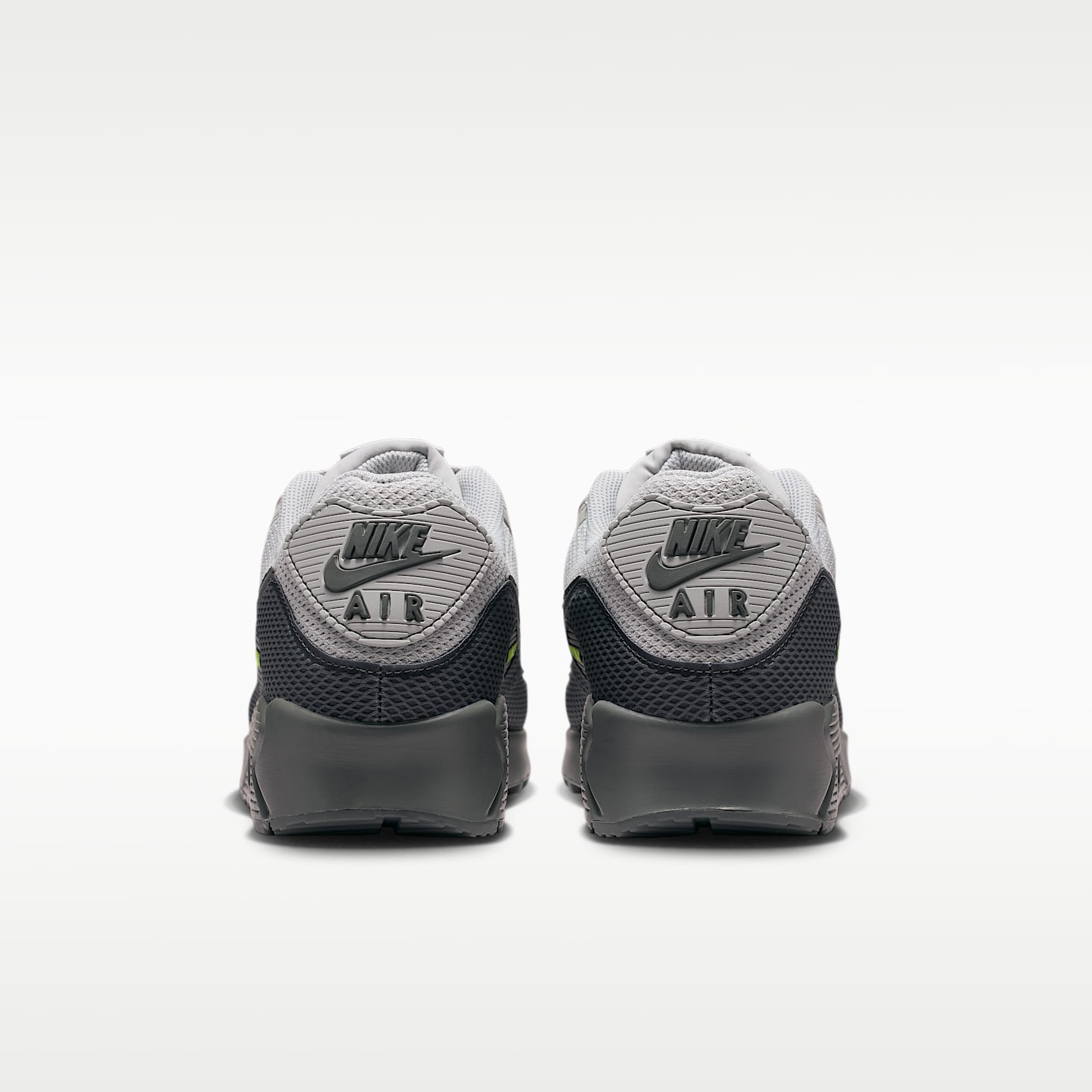 Nike Air Max 90 Premium Schuh (Herren) – Light Smoke Grey/Smoke Grey/Volt/Iron Grey