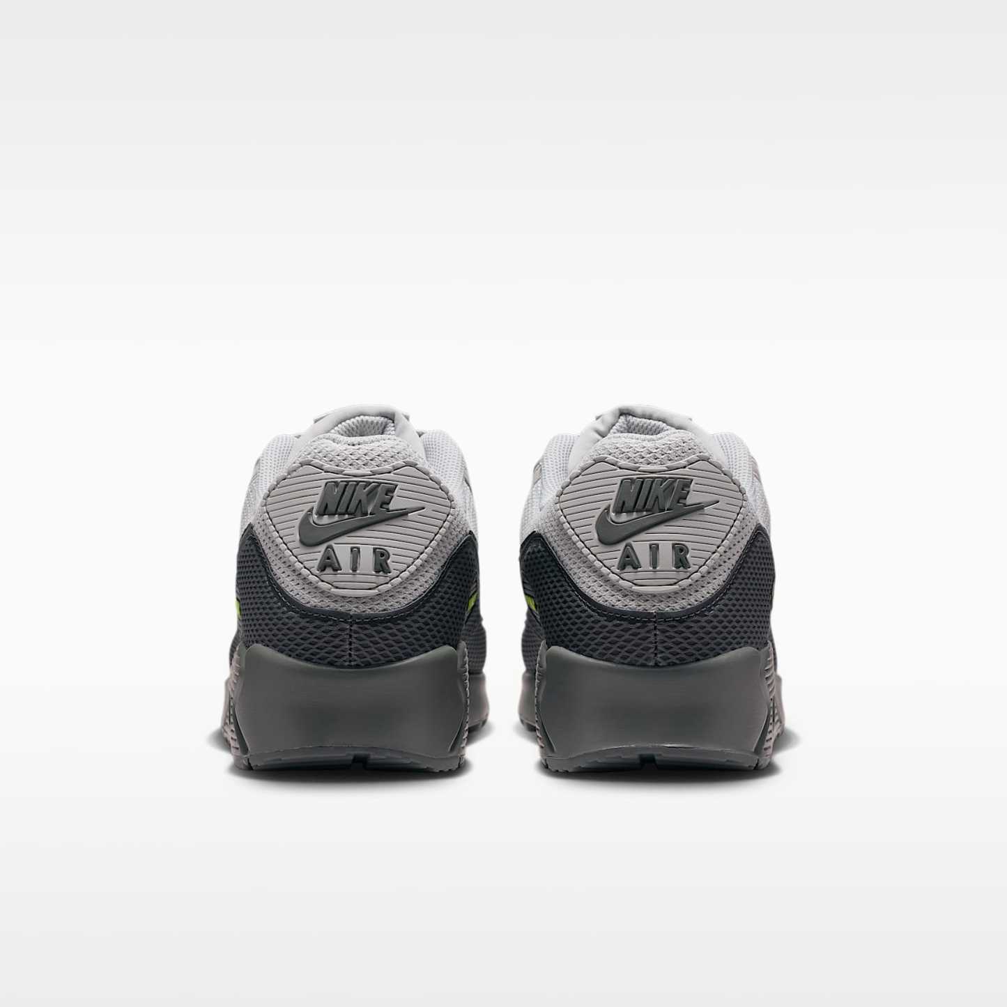 Nike Air Max 90 Premium Schuh (Herren) – Light Smoke Grey/Smoke Grey/Volt/Iron Grey