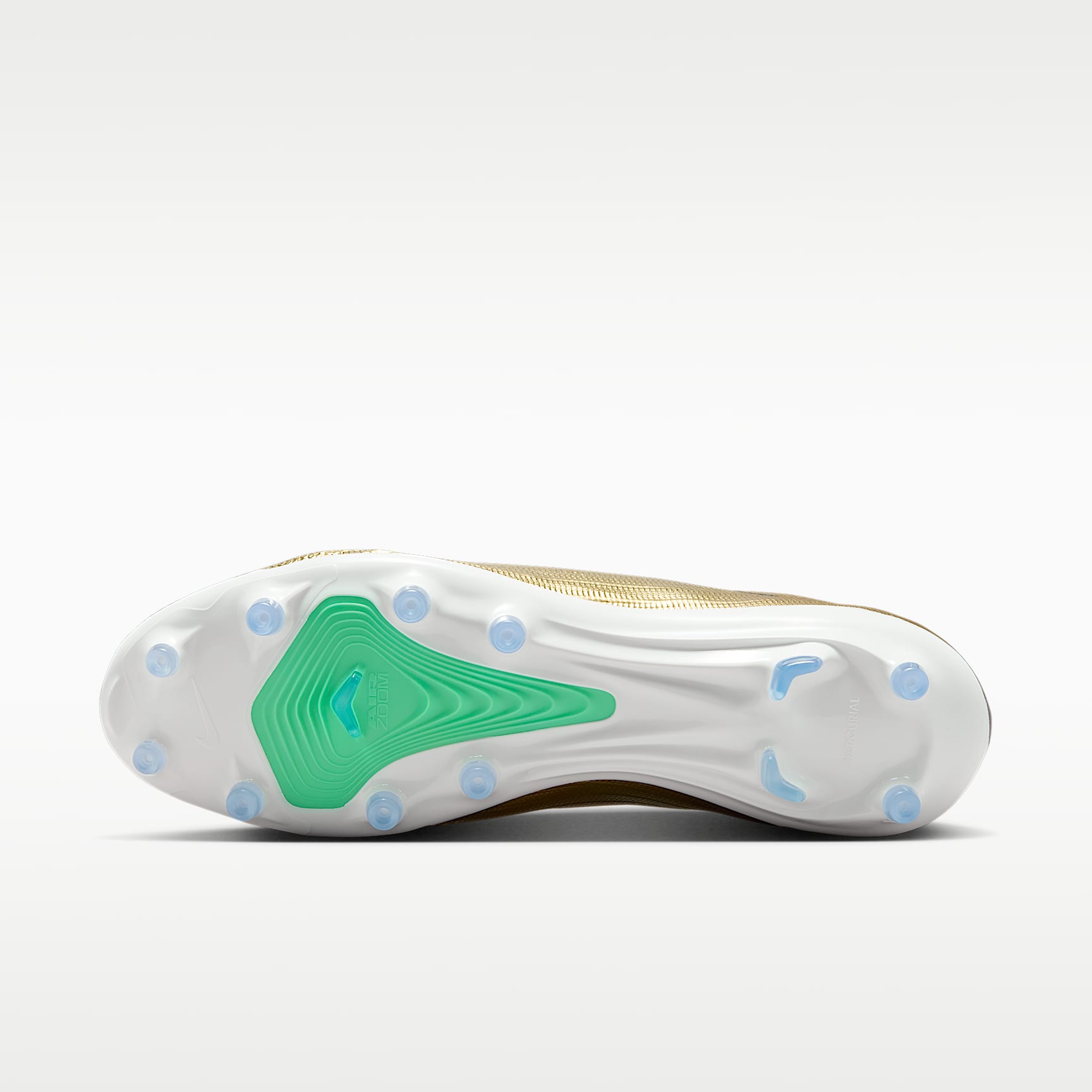 Nike Mercurial Superfly 11 Pro „Kylian Mbappé“ Low-Top-Fußballschuh für Kunstrasen – Metallic Gold/Green Glow