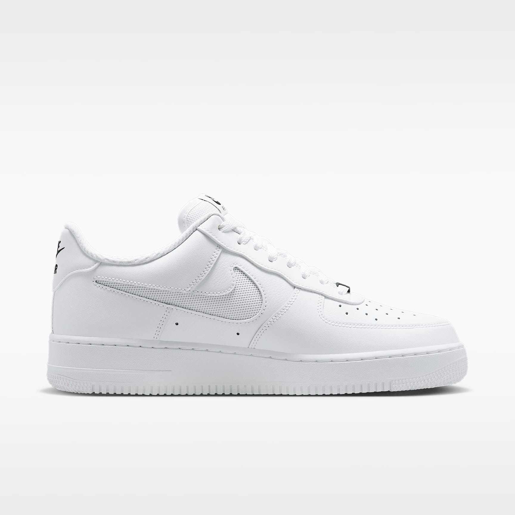 Nike Air Force 1 '07 LV8 Schuh (Herren) – Weiß/Schwarz/Reflect Silver