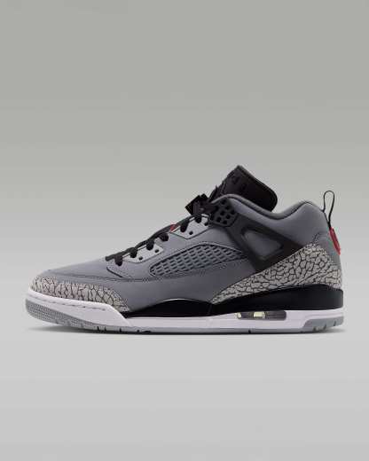 Jordan Spizike Low Herrenschuh – Cool Grey/Schwarz/Wolf Grey/University Red