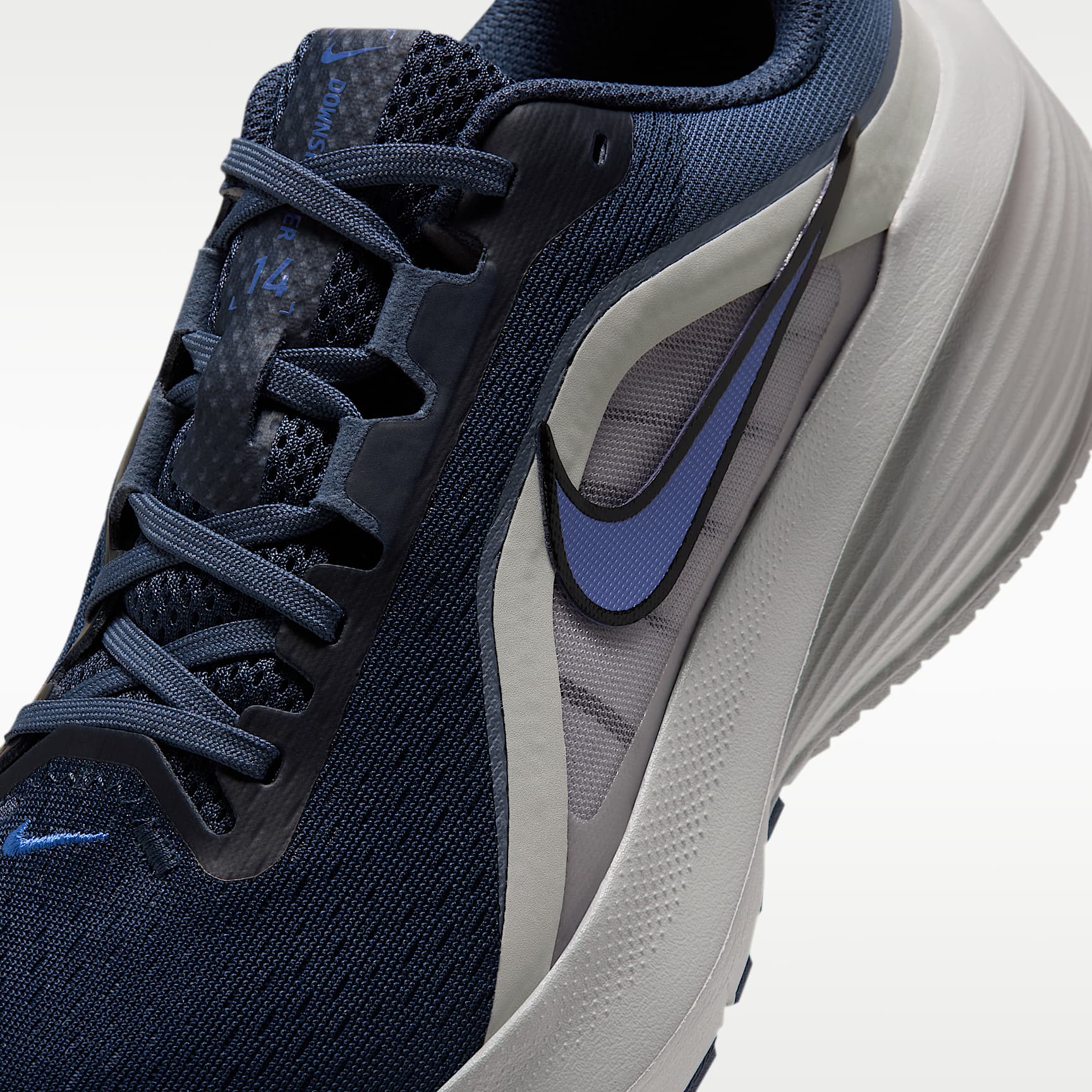 Nike Downshifter 14 Straßenlaufschuh (Herren) – Dark Slate/Grey Mist/Smokey Blue/Racer Blue