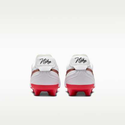Nike Tiempo Ligera Pro Low-Top-Fußballschuh für Kunstrasen – Weiß/Bright Crimson/Blur